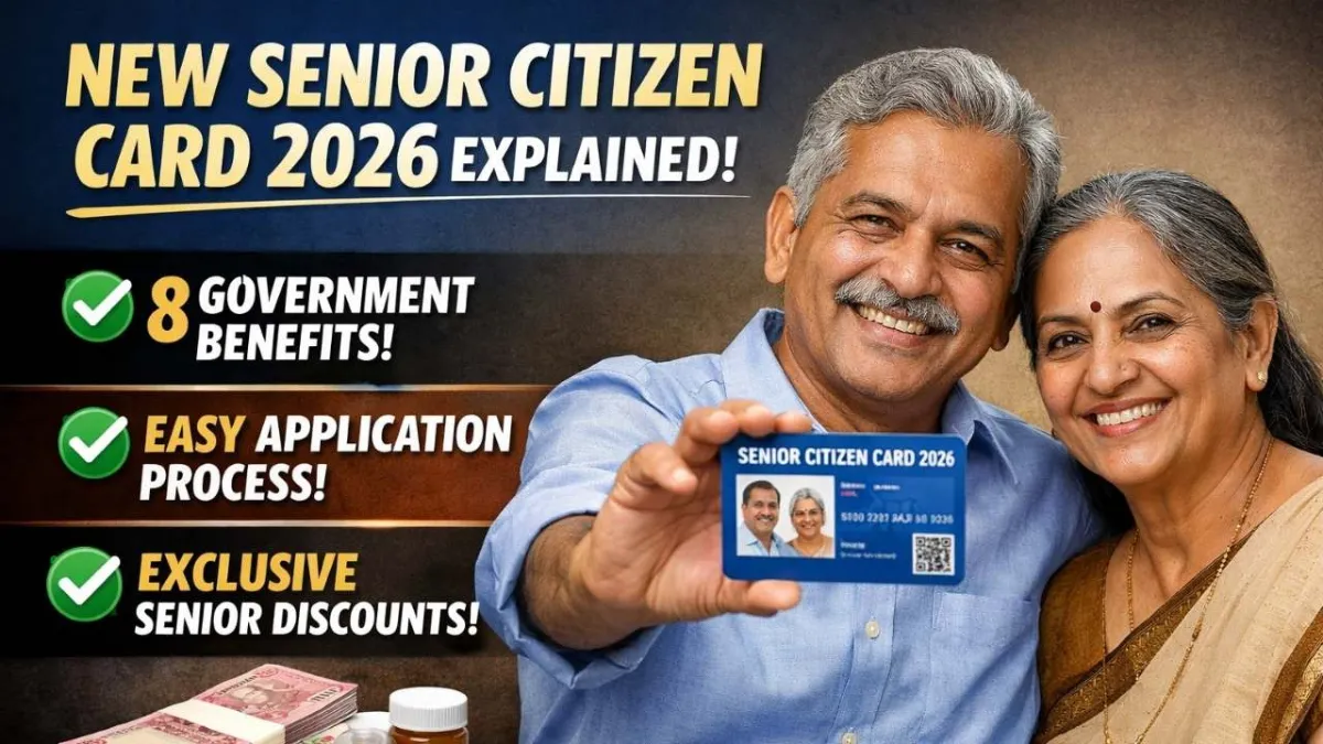 Senior Citizen Card 2026 Update: Are You Missing These 9 Government Benefits After 60? Pension, Tax Relief and Free Services Explained